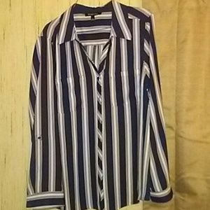 Relativity striped shirt blouse